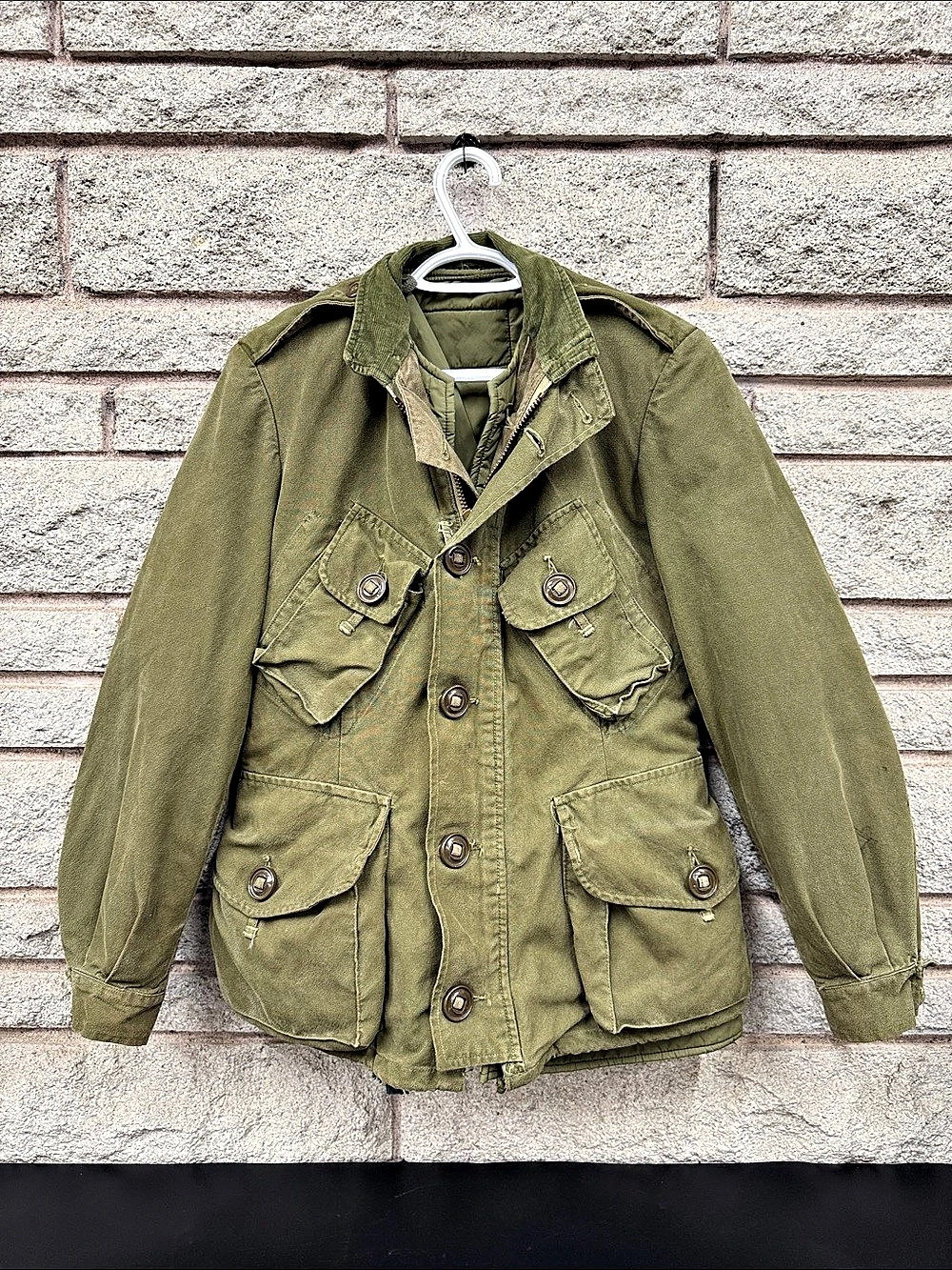 Vintage 1963 Canadian Army Combat GS Field Jacket Peerless Military Olive Drab